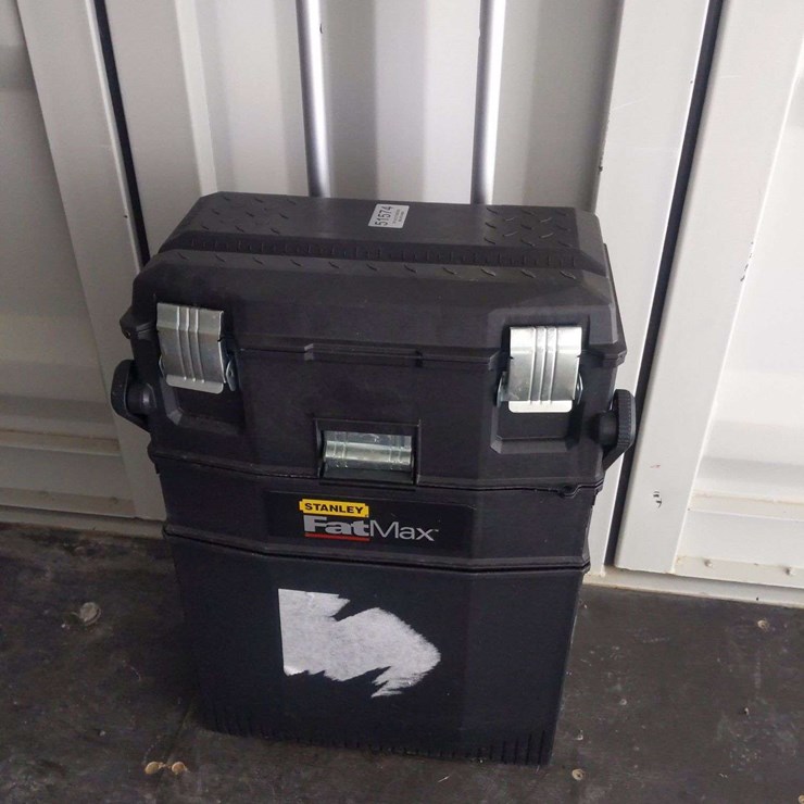 STANLEY FAT MAX TOOL CARRIER W/ SKIL SAW, BLACK AND DECKER DRILL