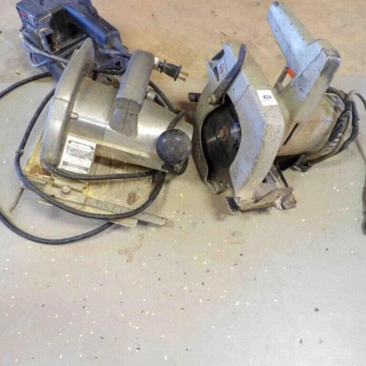 2 - Electric Hand Saws, 1 - Belt Sander