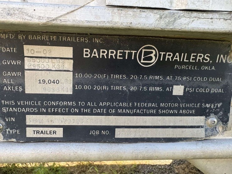 2003-barrett-52’-pig-semi-trailer,-102”-wide-ground-loader,-tandem-axle,-255/70r22.5-on-steel-hub-pi-image-52