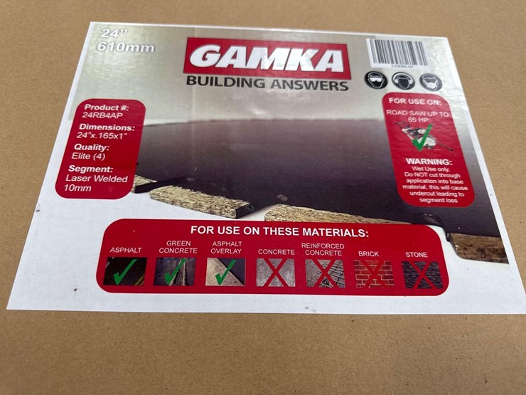 (2)-unused-gamka-24in.-saw-blades-support-equipment-image-2