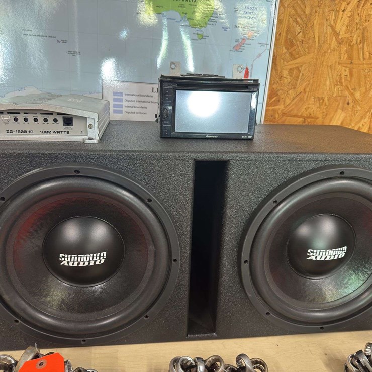 Speakers, Amp, and Radio