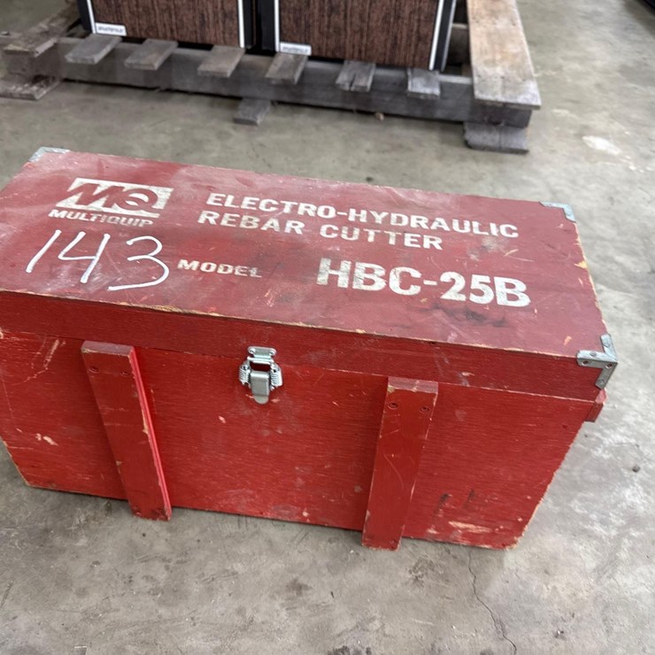 MQ HBC-25B ELECTRO HYDRAULIC REBAR CUTTER SUPPORT EQUIPMENT