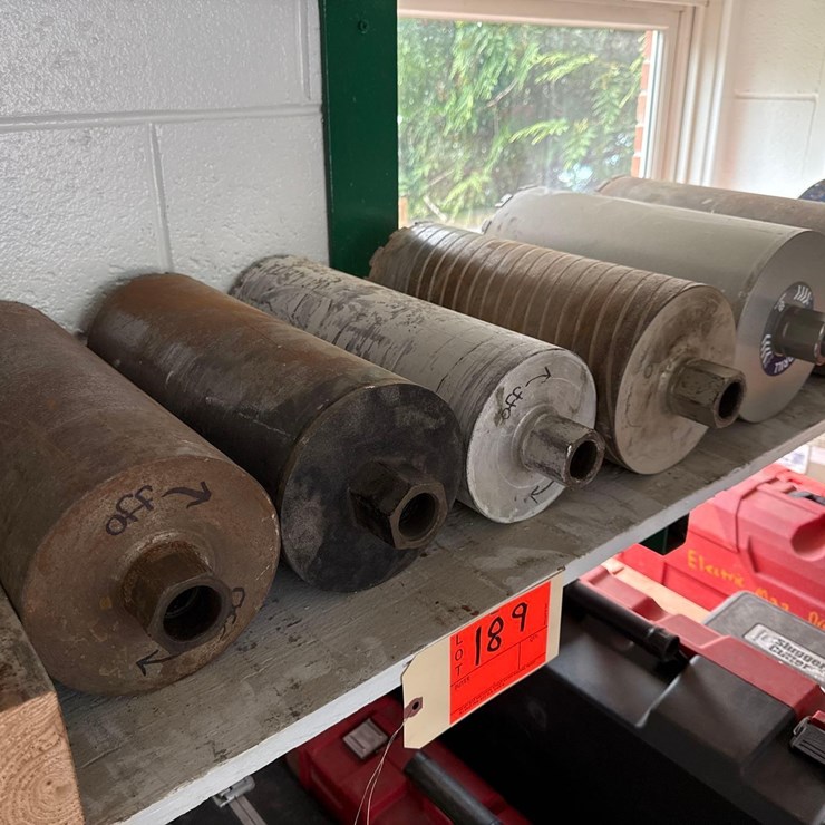 (6) CORE DRILL BITS: 6IN. - 8IN. SUPPORT EQUIPMENT