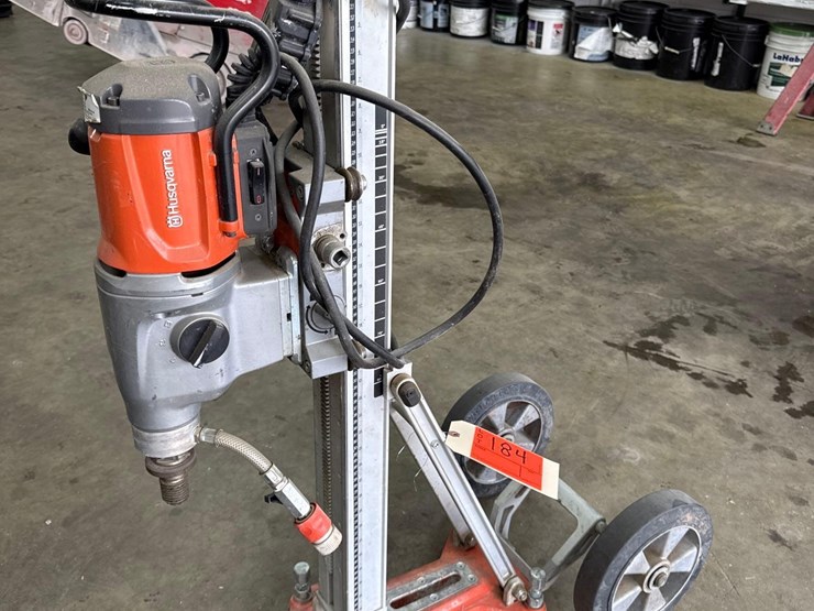 husqvarna-dm400-core-drill-w/-core-drill-stand-support-equipment-image-1