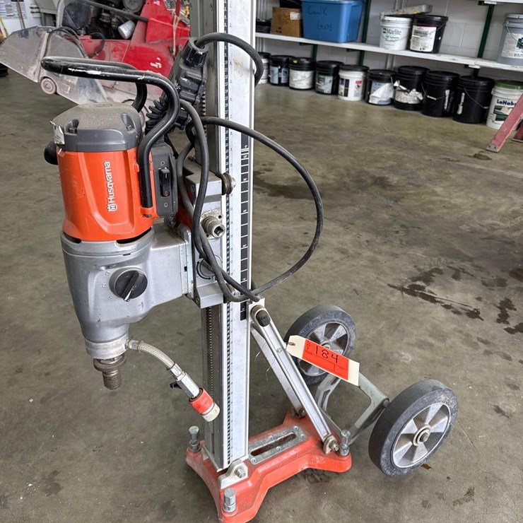 HUSQVARNA DM400 CORE DRILL W/ CORE DRILL STAND SUPPORT EQUIPMENT