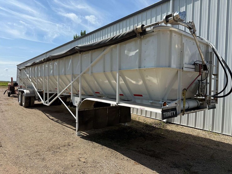 2013-trinity-live-bottom-trailer,-42’,-spring-ride,-power-roll-tarp,-new-paint-this-spring,-11r22.5-image-1