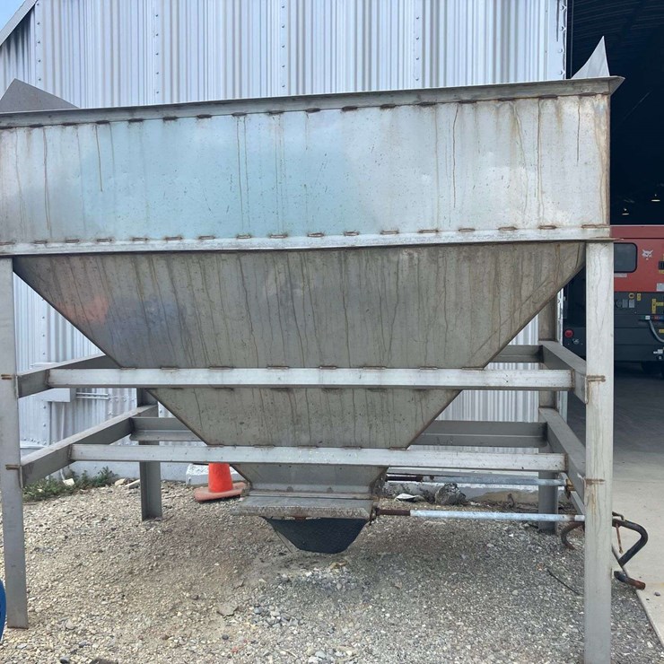 Stainless Steel Fertilizer Dual Bin Blend Hopper