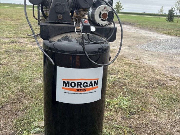 morgan-80-gal-vertical-air-compressor,-1ph,-220v,-slightly-used-image-1