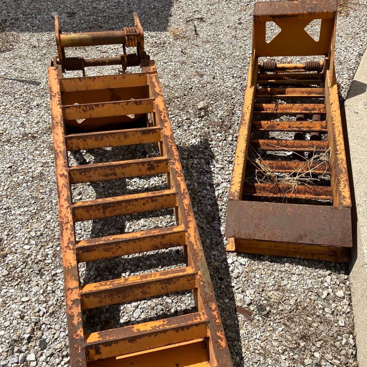 Orange Heavy Duty Trailer Ramps - Approximately 5’ Long x 2’ wide