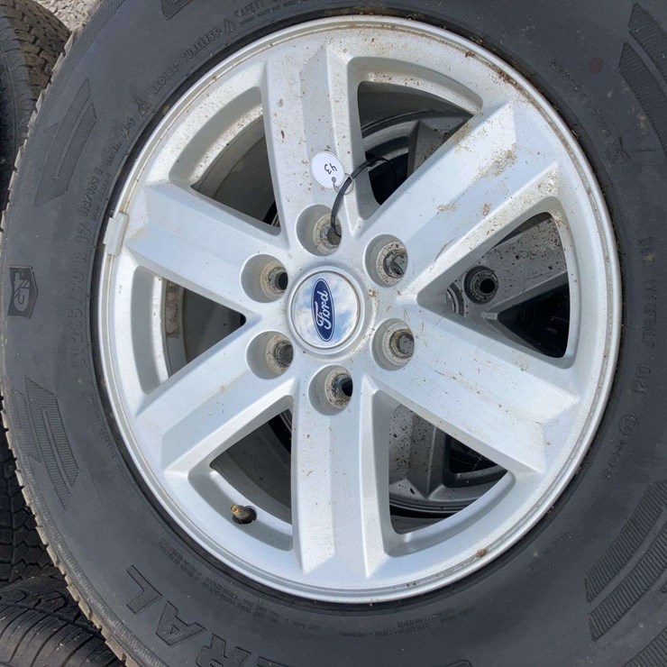Ford 6 Bolt Rims and LT265/70R17 Grabber APT Tires - Set of 4