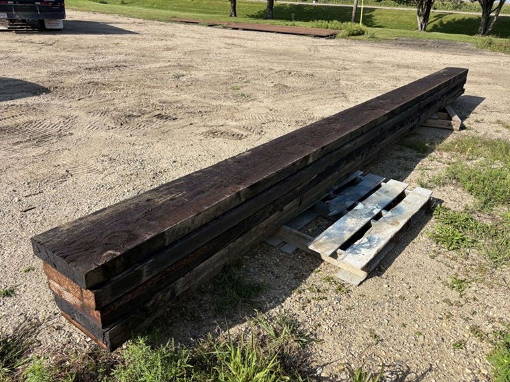 (5)-3”x12”x22’-creosote-bridge-planks-image-1