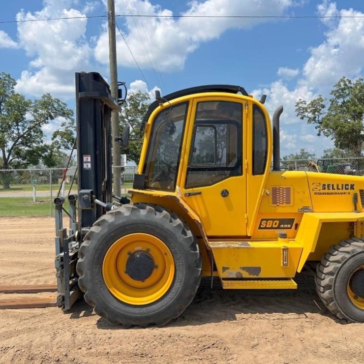 SELLICK S80T4E-4PS ROUGH TERRAIN FORKLIFT