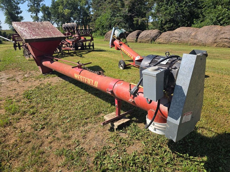 westfield-approx-16’x10”-pit-auger-with-7hp-1-phase-electric-motor,-sn:-18179-image-1