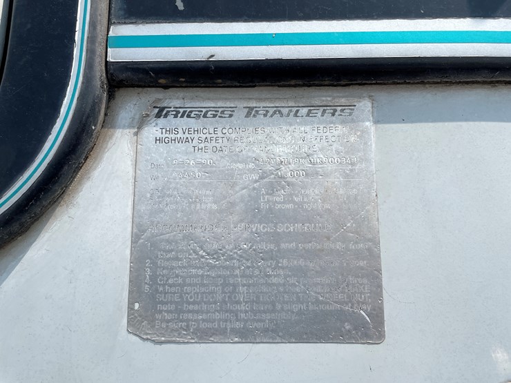 #6304-•-1991-triggs-bumper-pull-3-horse-trailer,-(sells-with-paperwork-to-obtain-title-from-dmv)-image-25