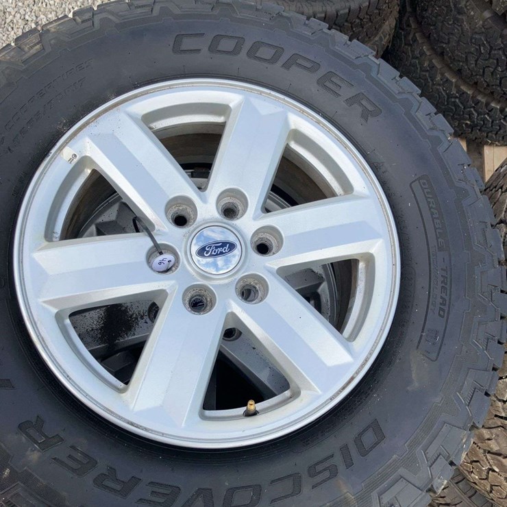 Ford 6 Bolt Rims and LT265/70R17 Cooper Discover AT3 Tires - Set of 4