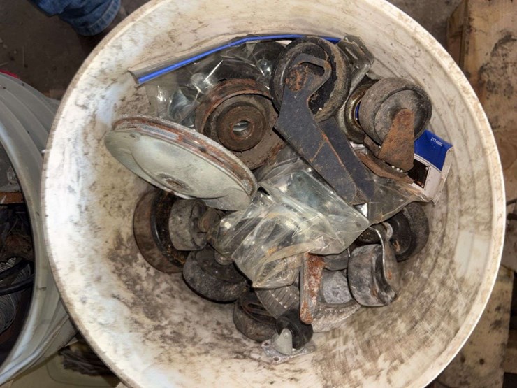 pallet-of:-sewer-tapes,-castor-wheels,-wrenches,-saw,-ext-cord,-rope,-hinges,-and-more,-buying-all-f-image-4