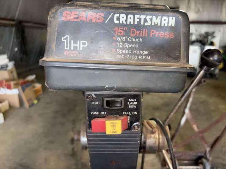 sears/craftsman-15”-floor-model-drill-press,-5/8”,-12-speed-image-5