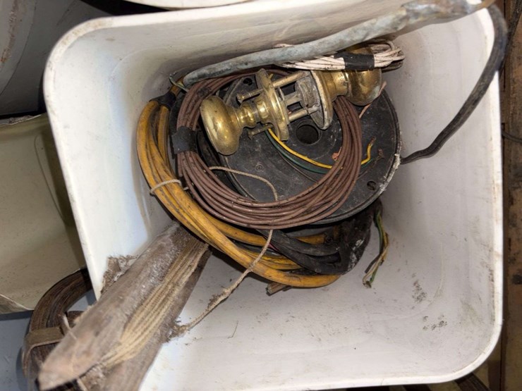 pallet-of:-sewer-tapes,-castor-wheels,-wrenches,-saw,-ext-cord,-rope,-hinges,-and-more,-buying-all-f-image-5