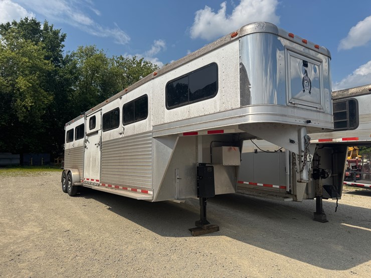 #6300-•-2014-dalton-manufacturing-adams-gooseneck-4-horse-straight-lead-aluminum-horse-trailer,-(sells-w...-image-5