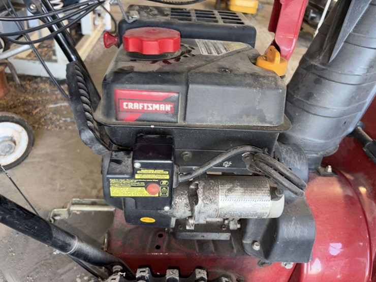 craftsman-26”-walk-behind-snow-blower,-electric-start,-ez-steer,-needs-carb-job,-has-stale-gas-image-5