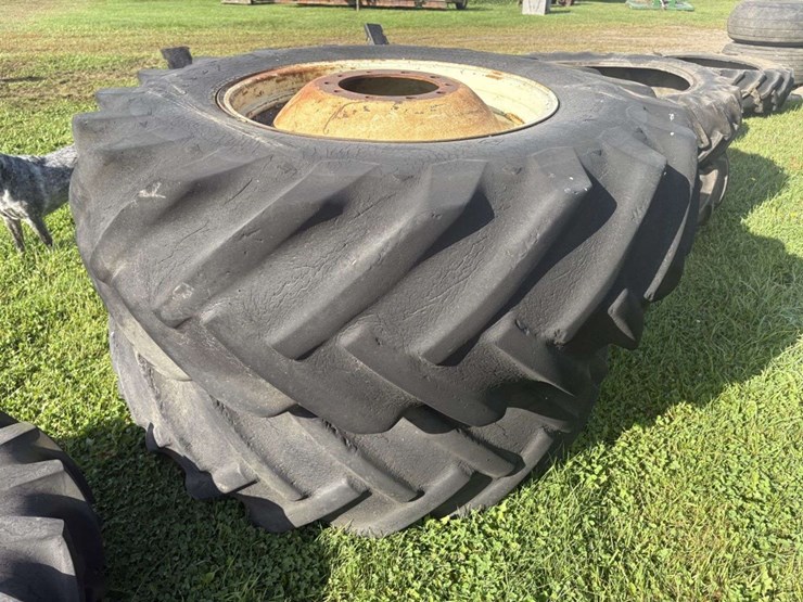 (2)-goodyear-23.1-34-8-ply-on-10-bolt-rims,-11”-centers-image-1