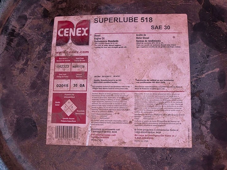 superlube-518-sae-30-diesel-engine-oil,-30-gallons-image-2