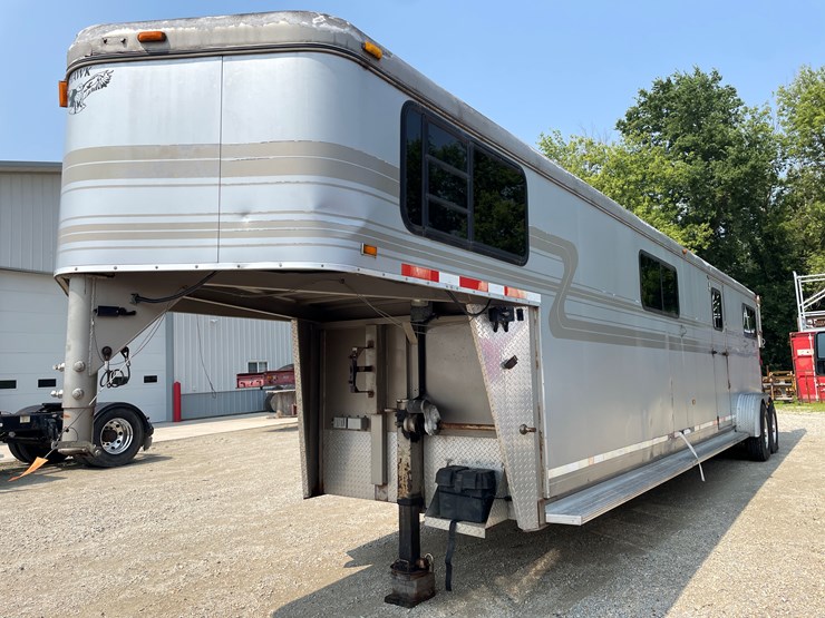 #6303-•-2003-hawk-horse-trailer,-(sells-with-paperwork-to-obtain-title-from-dmv)-image-1