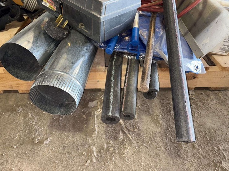 pallet-of:-stove-piping,-ridgid-table,-brushes,-foam-pipe-insulation ,-buying-all-for-one-money-image-6