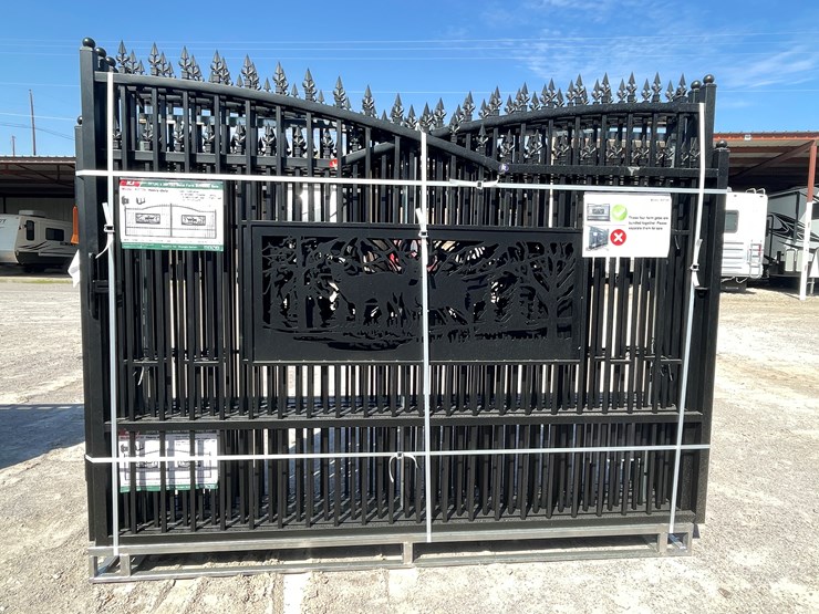#4022-•-20'-bi-parting-metal-farm-driveway-gate-image-3