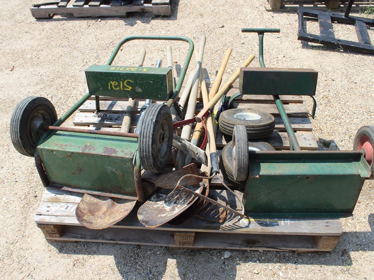 #5121-•-pallet-of-bottle-carts-and-hand-tools-image-1