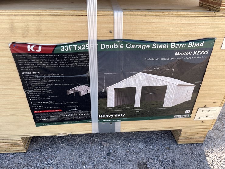 #4032-•-double-garage-steel-barn-shed-image-1