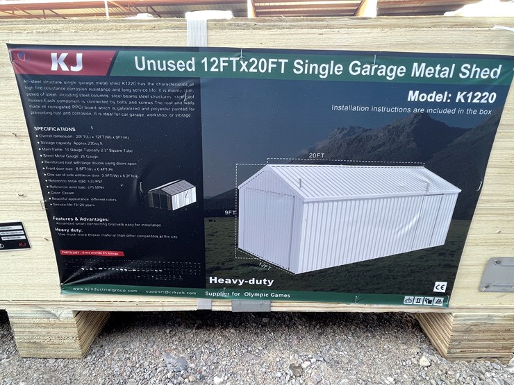 #4006-•-single-garage-metal-shed-image-1