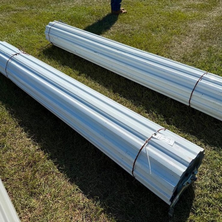 (2) 8.5' METAL ROLL UP DOORS (WHITE)