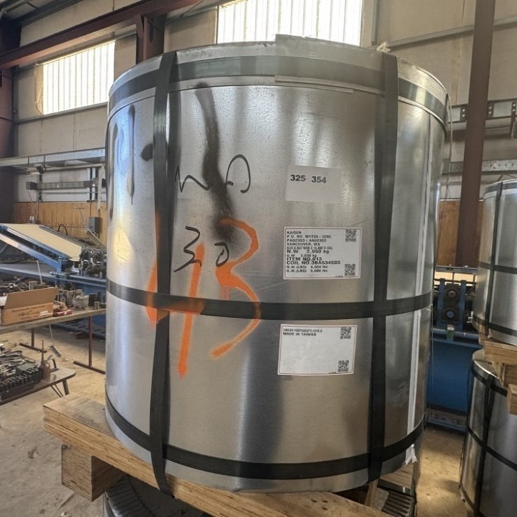 32" Hot Dip Coated Steel Slit Coil