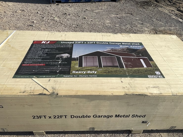 #4028-•-double-garage-steel-barn-shed-image-1