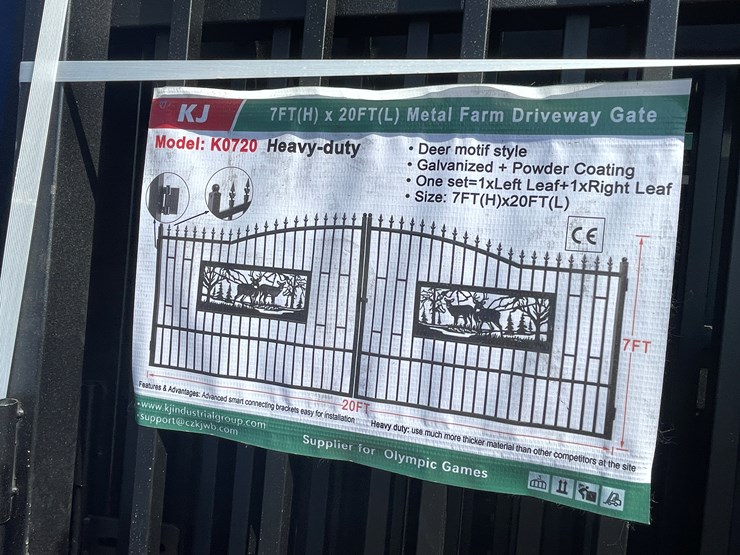 #4017-•-20'-bi-parting-metal-farm-driveway-gate-image-10