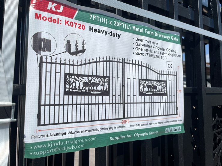 #4020-•-20'-bi-parting-metal-farm-driveway-gate-image-12