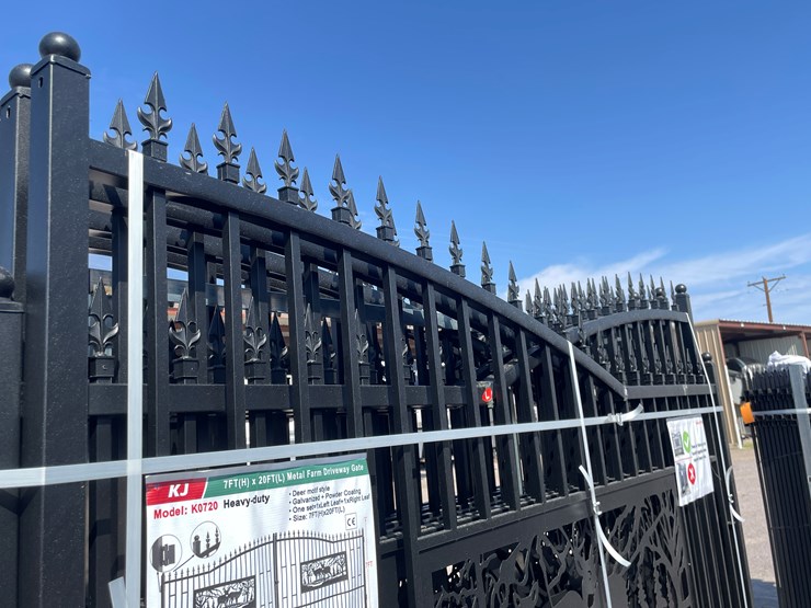 #4021-•-20'-bi-parting-metal-farm-driveway-gate-image-5