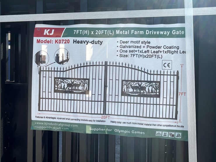 #4020-•-20'-bi-parting-metal-farm-driveway-gate-image-1