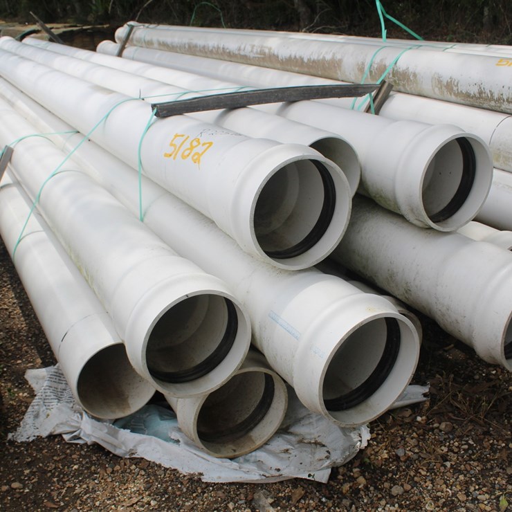#5144 • BUNDLE OF 8IN PVC PIPE