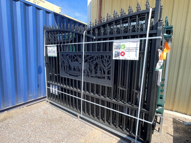 #4019-•-20'-bi-parting-metal-farm-driveway-gate-image-9