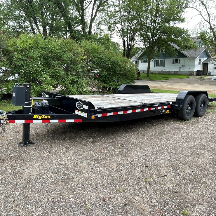 #166 • 2024 Big Tex 22' Tilt Bed Equipment Trailer (Has WI Title)