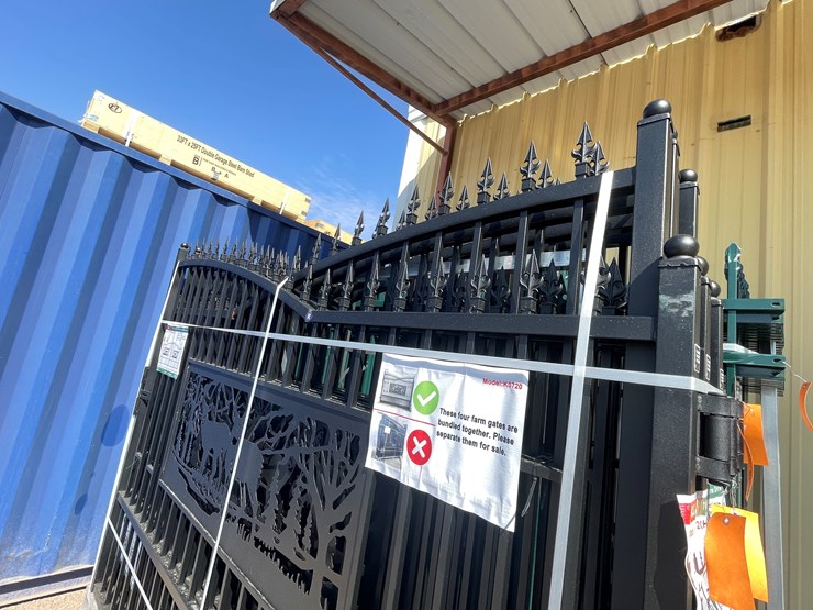 #4018-•-20'-bi-parting-metal-farm-driveway-gate-image-8