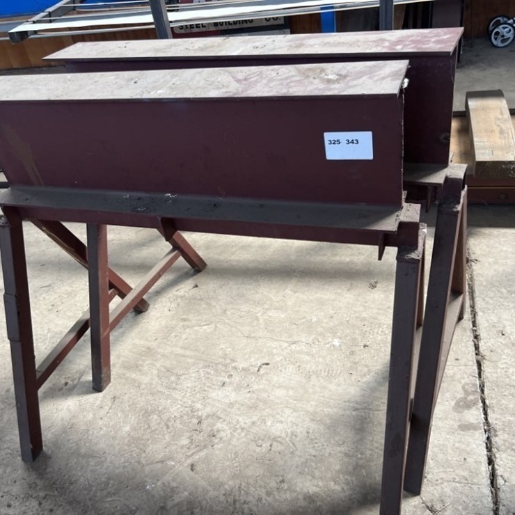 Steel I-Beam Saw Horses, Qty. 2