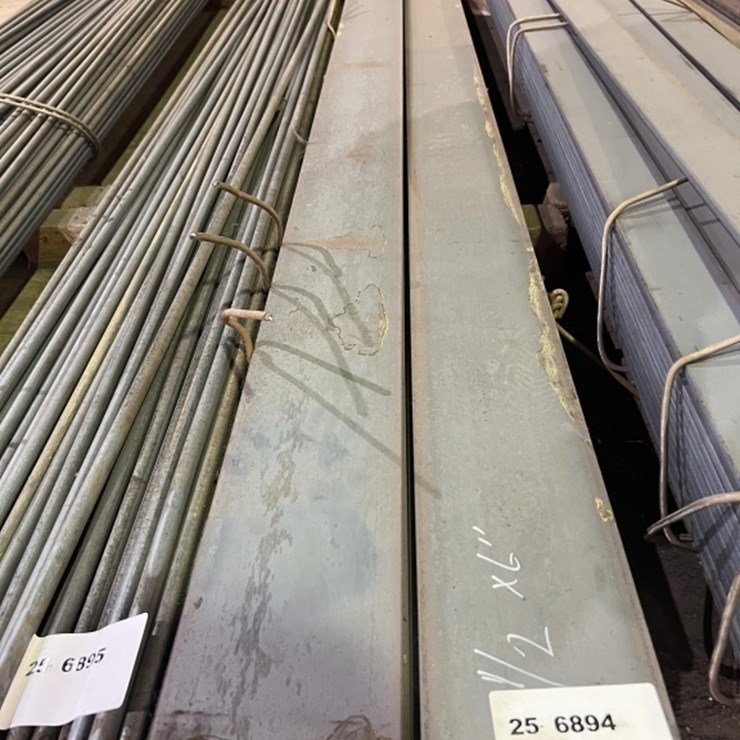 6"x1/2" Steel Flat Bar, Qty. 9
