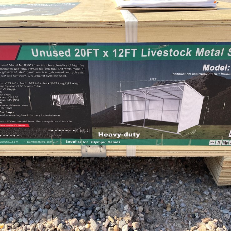 #4030 • Livestock Metal Shed