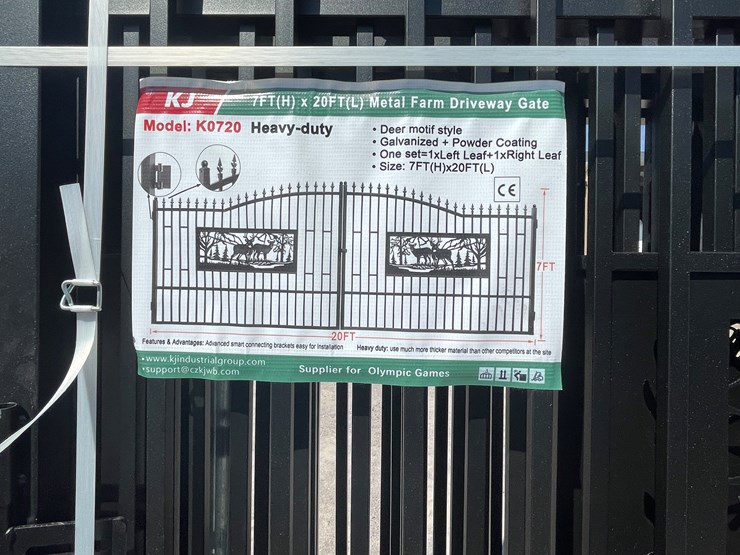 #4022-•-20'-bi-parting-metal-farm-driveway-gate-image-9