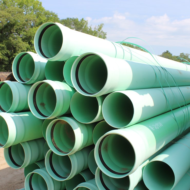 #5131 • QTY 18- 8IN X 14FT PVC PIPE