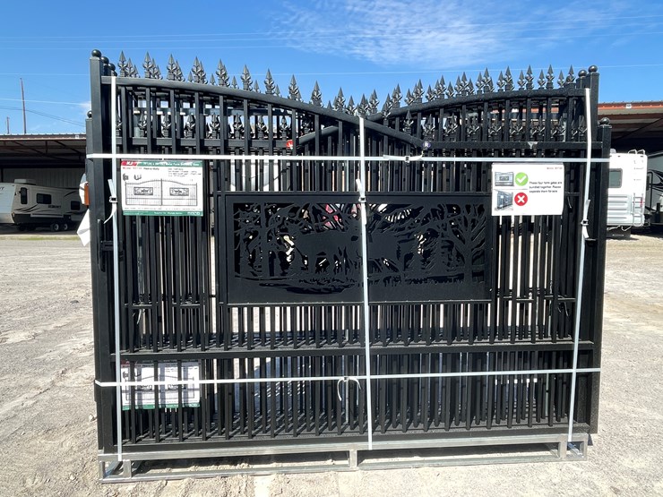 #4020-•-20'-bi-parting-metal-farm-driveway-gate-image-3