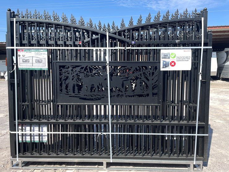 #4020-•-20'-bi-parting-metal-farm-driveway-gate-image-11